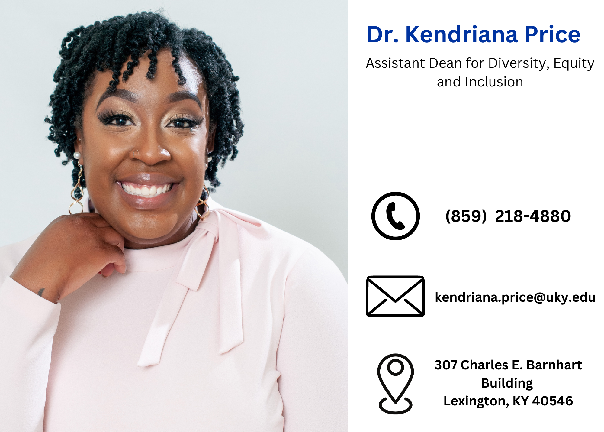 meet the team - Dr. Kendriana Price - Assistant Dean 